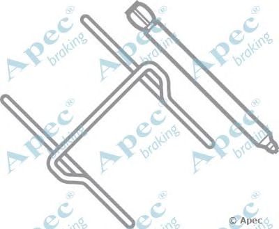 APEC BRAKING kit292 -  Комплектующие, тормозные колодки